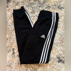 adidas Black Sweatpants with White Stripes